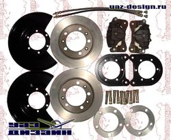 Комплекты дисковых тормозов на УАЗ (перед/зад)
