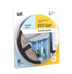 Лента светодиодная ECO LED 3528Wбелый свет 120-9.6 IP20 12V